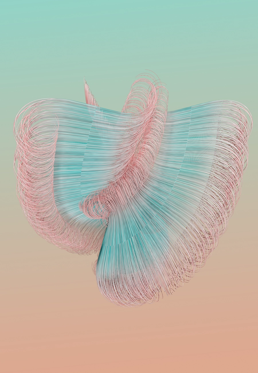 Unfolding Evolution LUCHEN Watson Digital Abstraction Artwork
